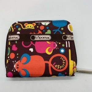 LeSportSac Brown Mouse Wallet